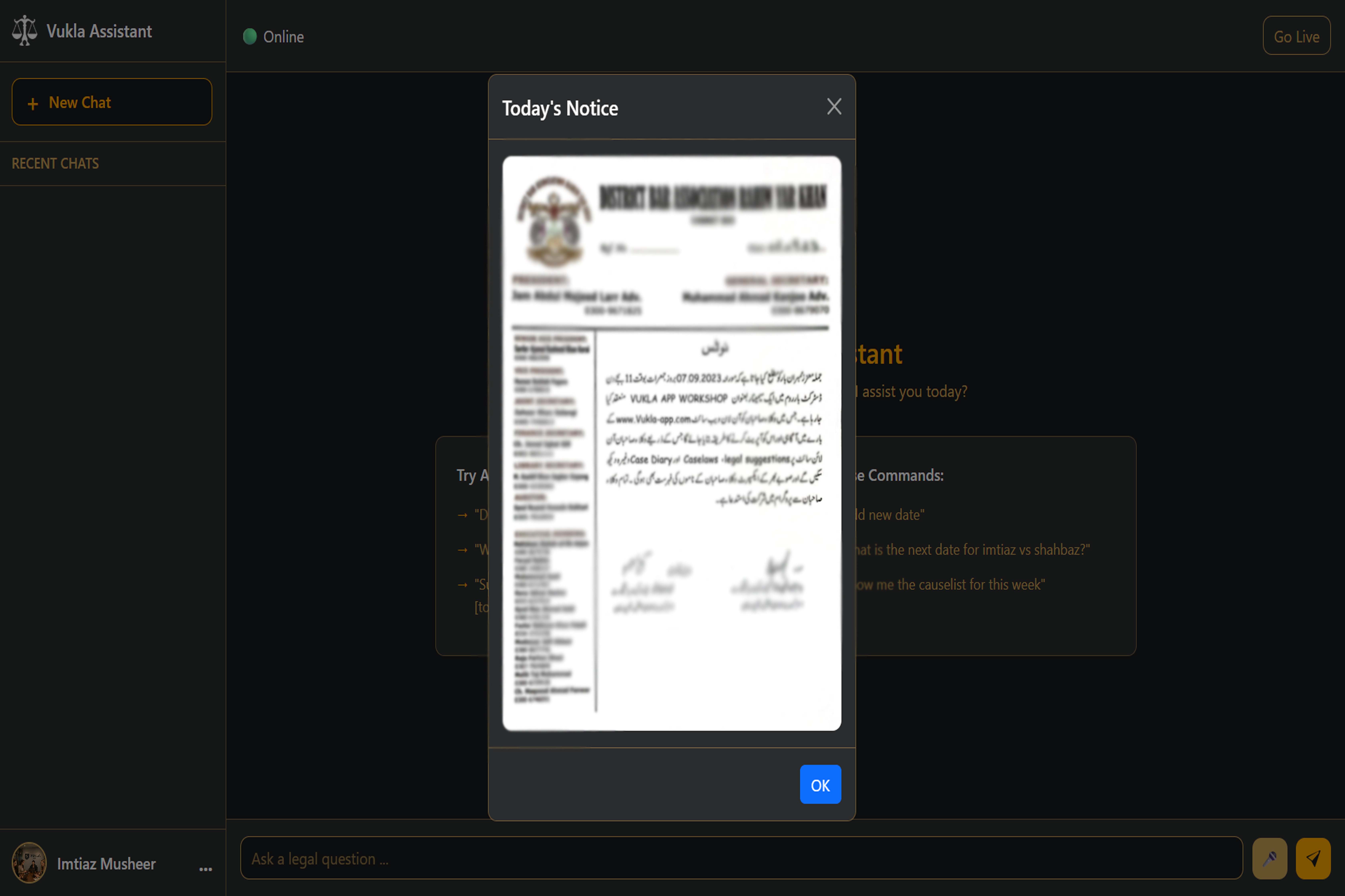 Bar's Notices